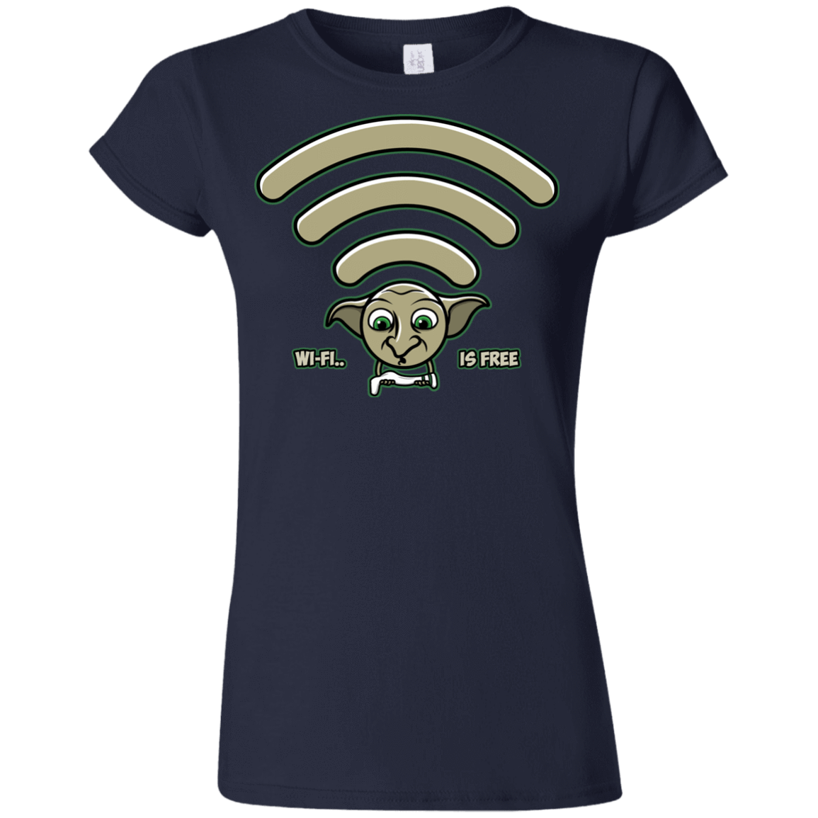 T-Shirts Navy / S Wi-fi is Free Junior Slimmer-Fit T-Shirt