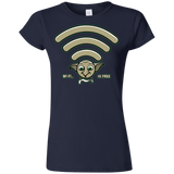 T-Shirts Navy / S Wi-fi is Free Junior Slimmer-Fit T-Shirt