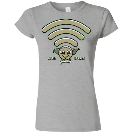 T-Shirts Sport Grey / S Wi-fi is Free Junior Slimmer-Fit T-Shirt