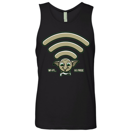 T-Shirts Black / S Wi-fi is Free Men's Premium Tank Top