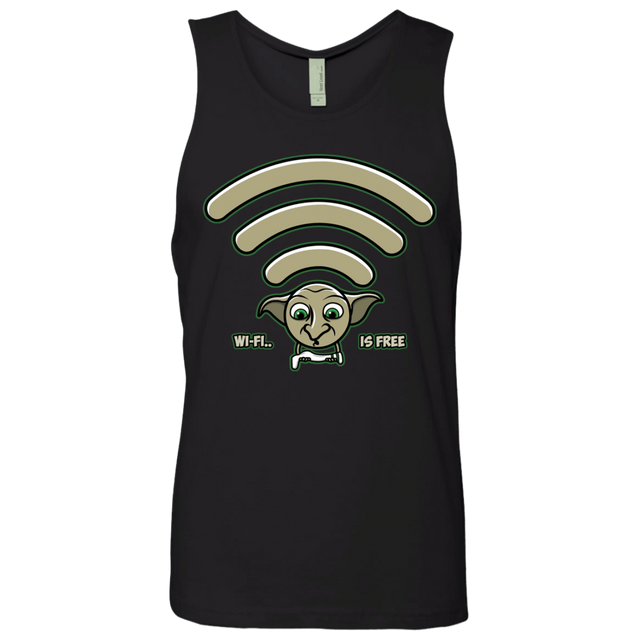 T-Shirts Black / S Wi-fi is Free Men's Premium Tank Top