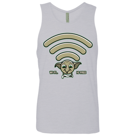 T-Shirts Heather Grey / S Wi-fi is Free Men's Premium Tank Top