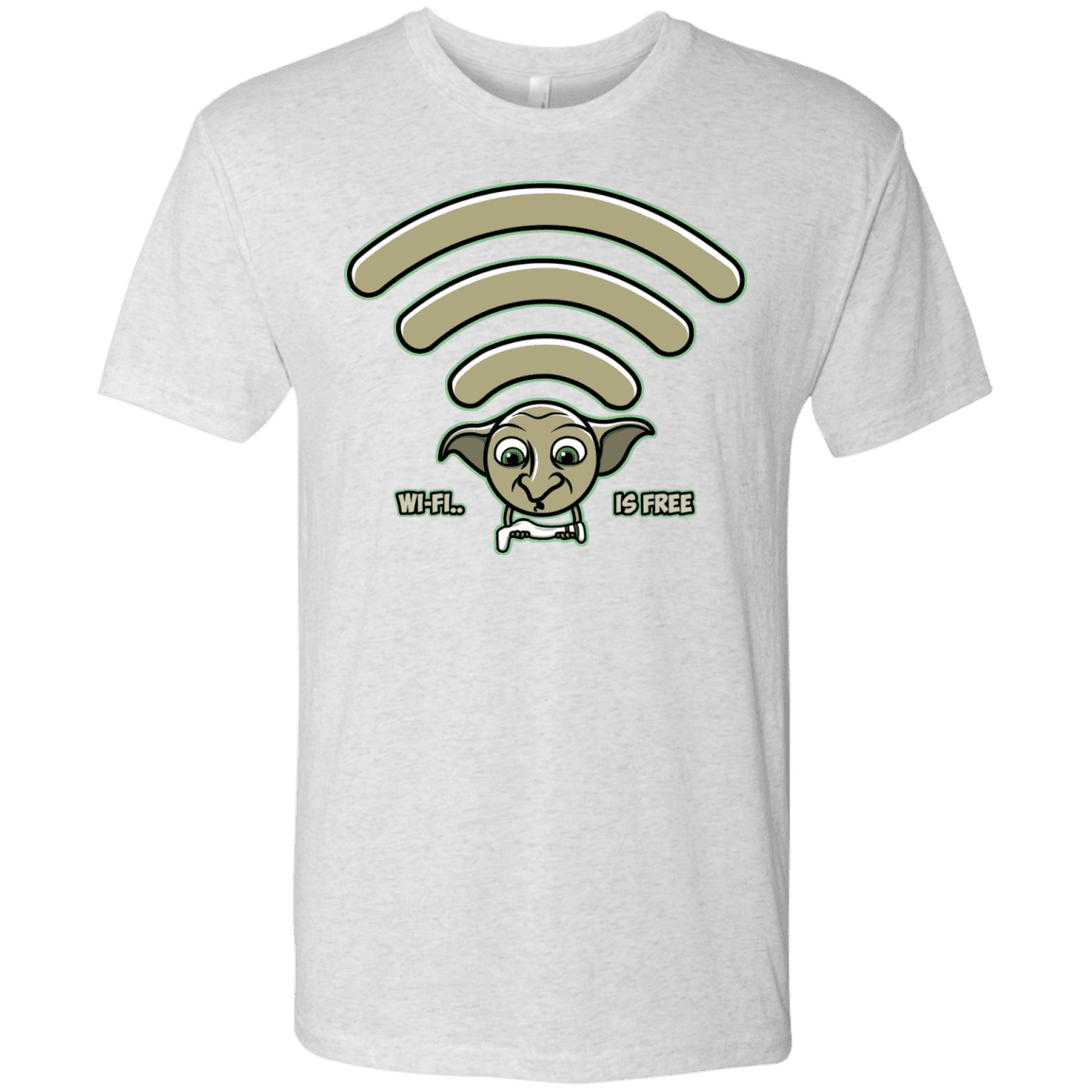 T-Shirts Heather White / S Wi-fi is Free Men's Triblend T-Shirt