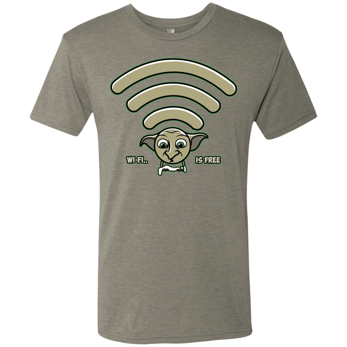 T-Shirts Venetian Grey / S Wi-fi is Free Men's Triblend T-Shirt