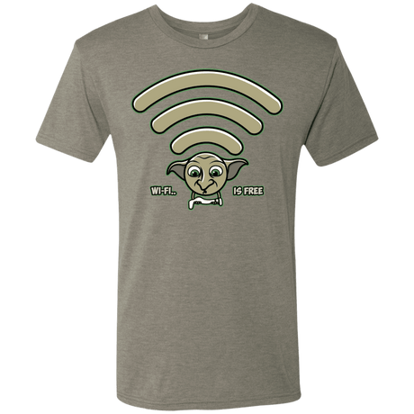 T-Shirts Venetian Grey / S Wi-fi is Free Men's Triblend T-Shirt