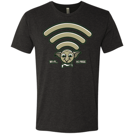 T-Shirts Vintage Black / S Wi-fi is Free Men's Triblend T-Shirt