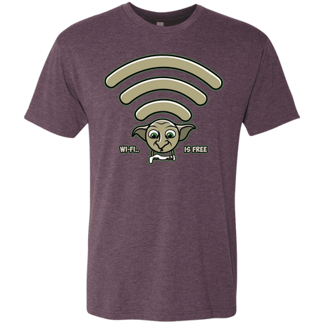 T-Shirts Vintage Purple / S Wi-fi is Free Men's Triblend T-Shirt