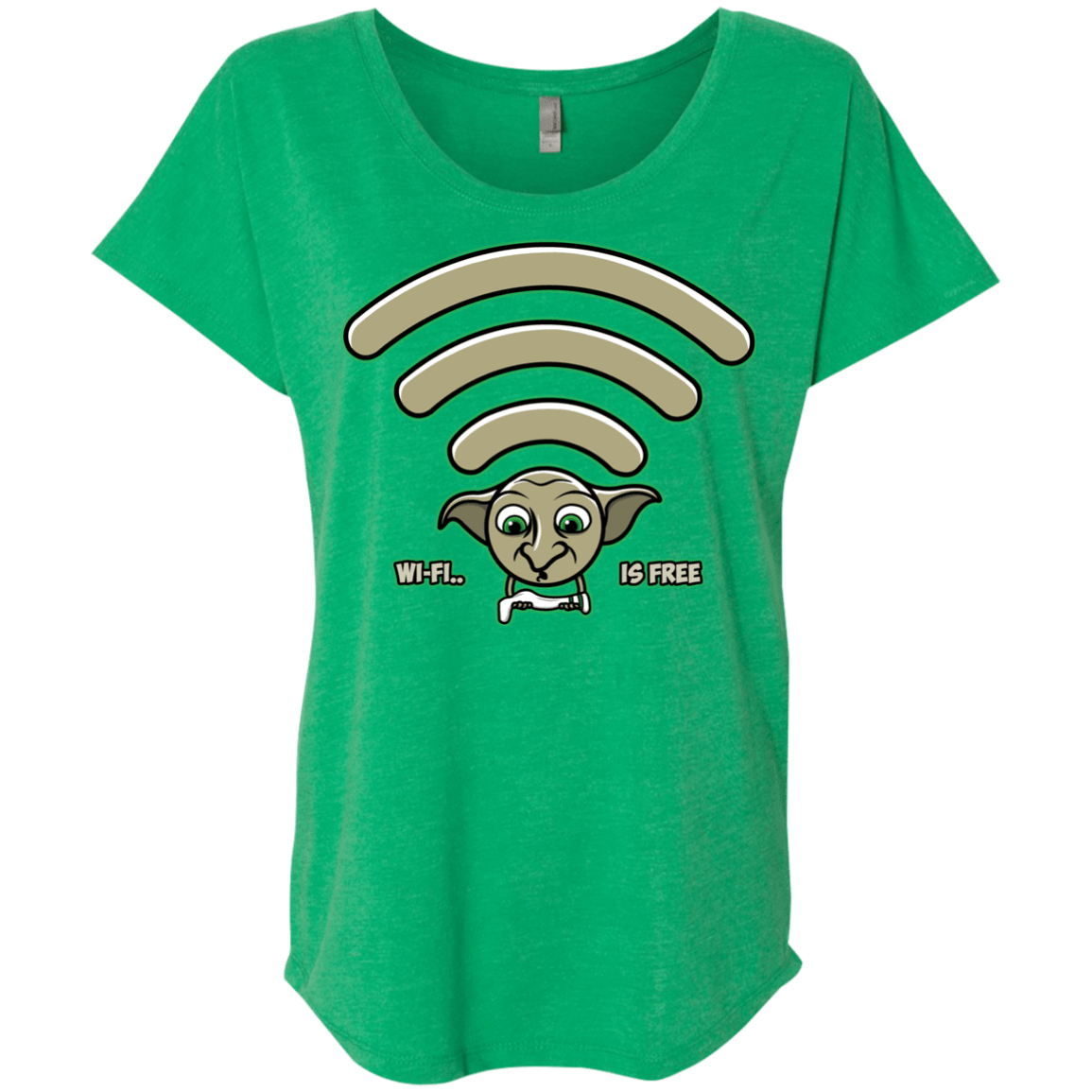 Wi-fi is Free Triblend Dolman Sleeve