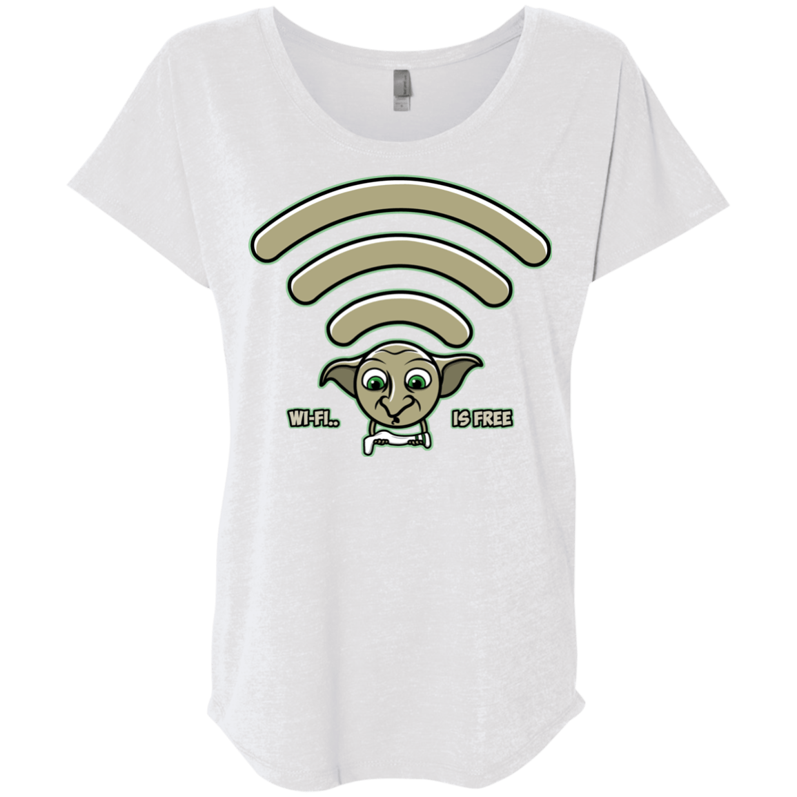 Wi-fi is Free Triblend Dolman Sleeve