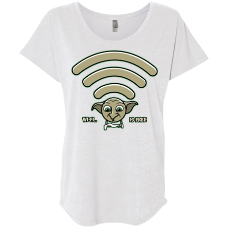 Wi-fi is Free Triblend Dolman Sleeve