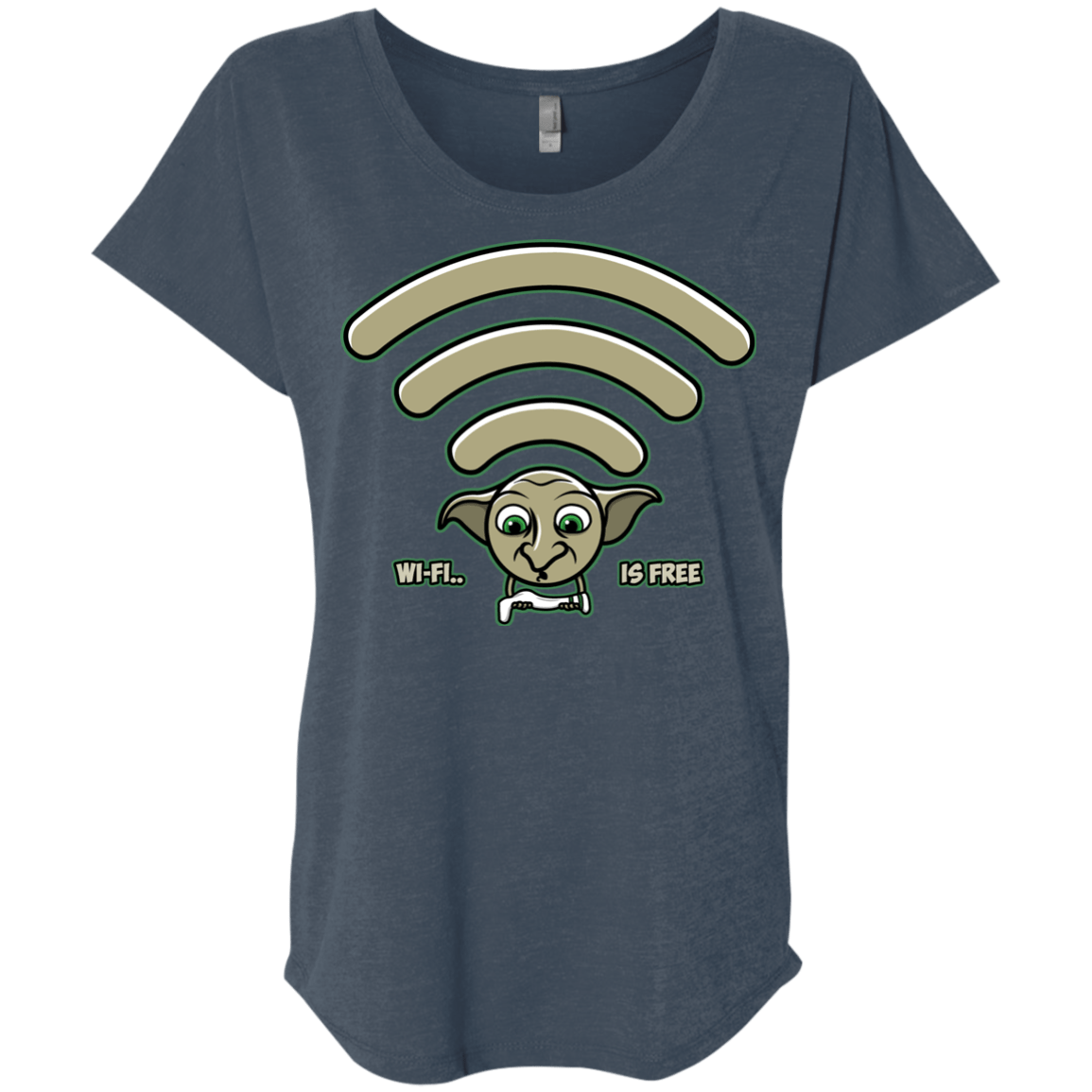 Wi-fi is Free Triblend Dolman Sleeve