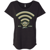 Wi-fi is Free Triblend Dolman Sleeve
