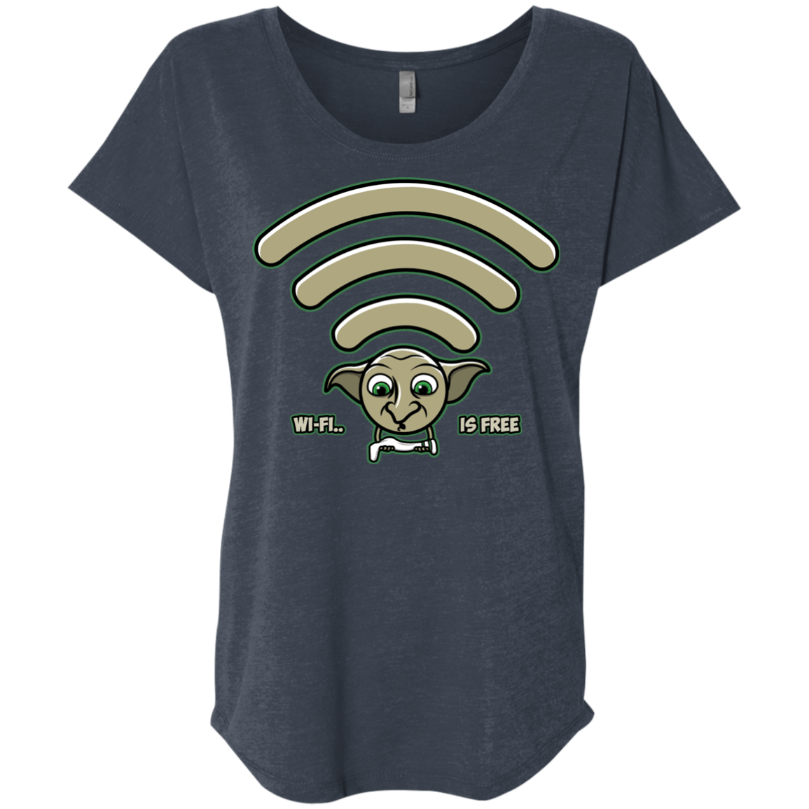 Wi-fi is Free Triblend Dolman Sleeve