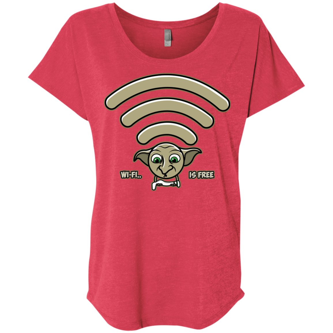 Wi-fi is Free Triblend Dolman Sleeve