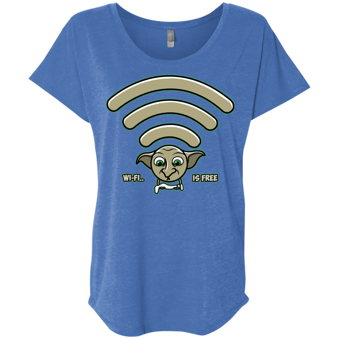 Wi-fi is Free Triblend Dolman Sleeve
