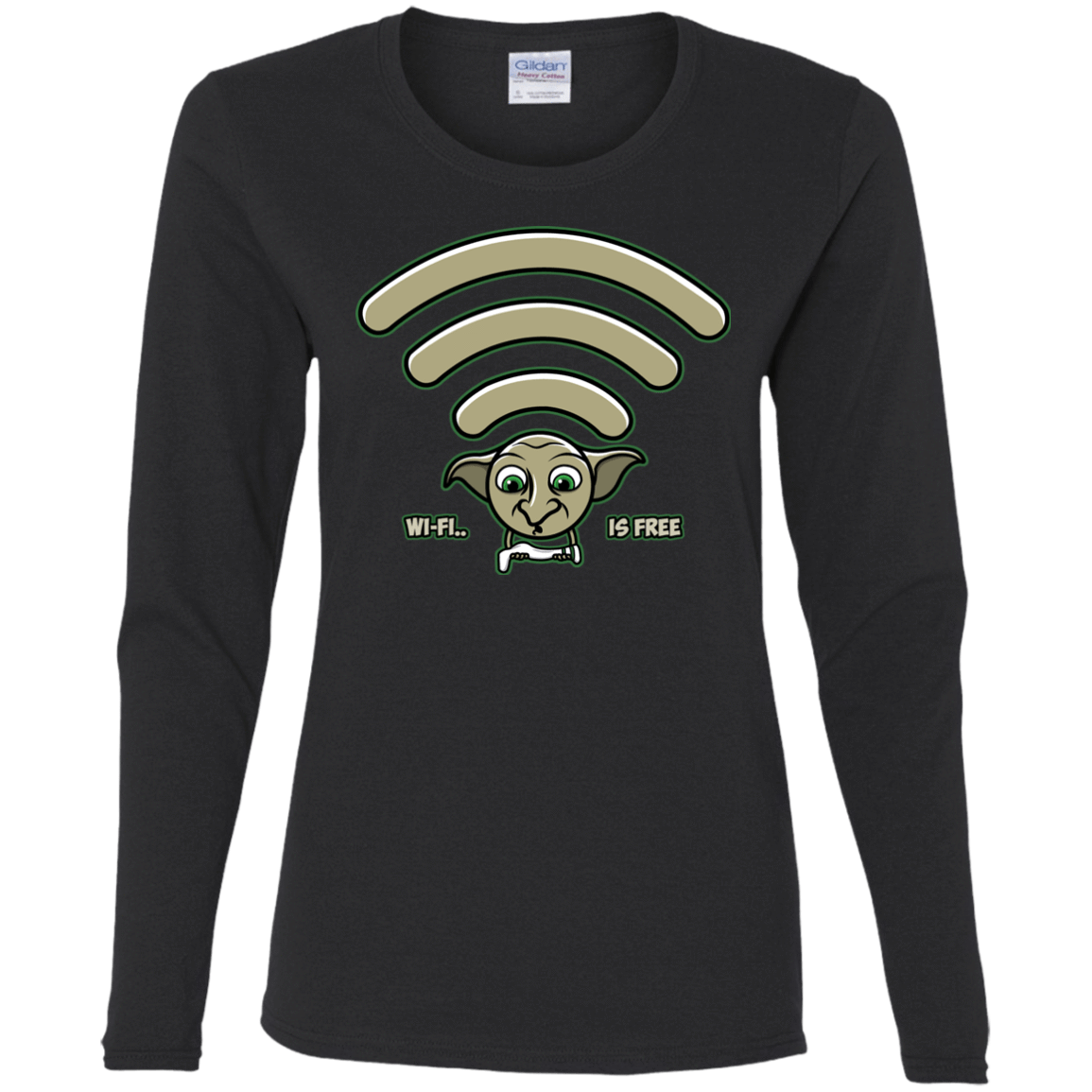 T-Shirts Black / S Wi-fi is Free Women's Long Sleeve T-Shirt