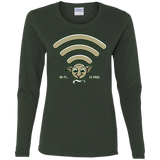 T-Shirts Forest / S Wi-fi is Free Women's Long Sleeve T-Shirt
