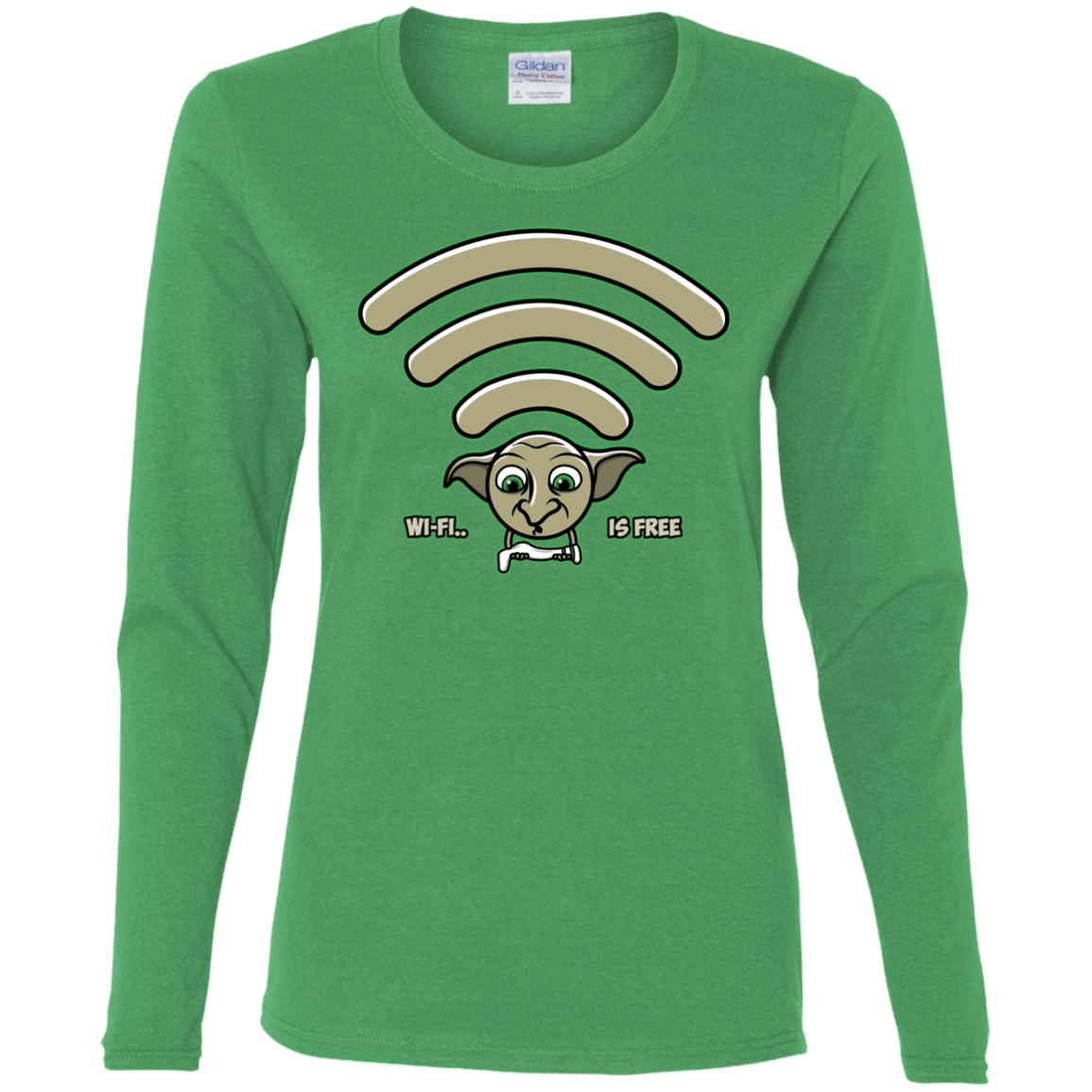 T-Shirts Irish Green / S Wi-fi is Free Women's Long Sleeve T-Shirt