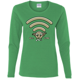 T-Shirts Irish Green / S Wi-fi is Free Women's Long Sleeve T-Shirt