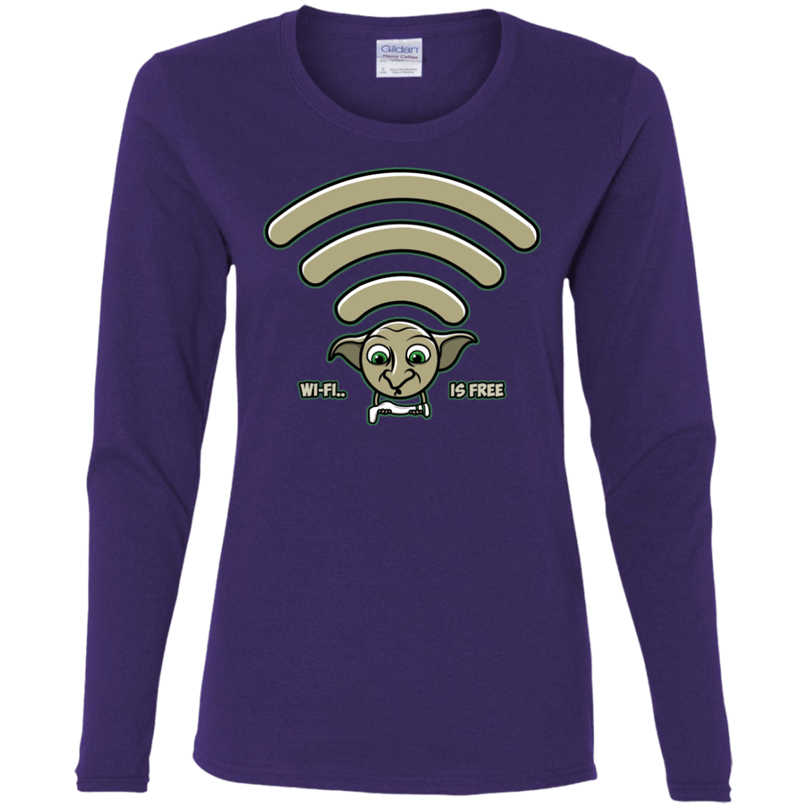 T-Shirts Purple / S Wi-fi is Free Women's Long Sleeve T-Shirt