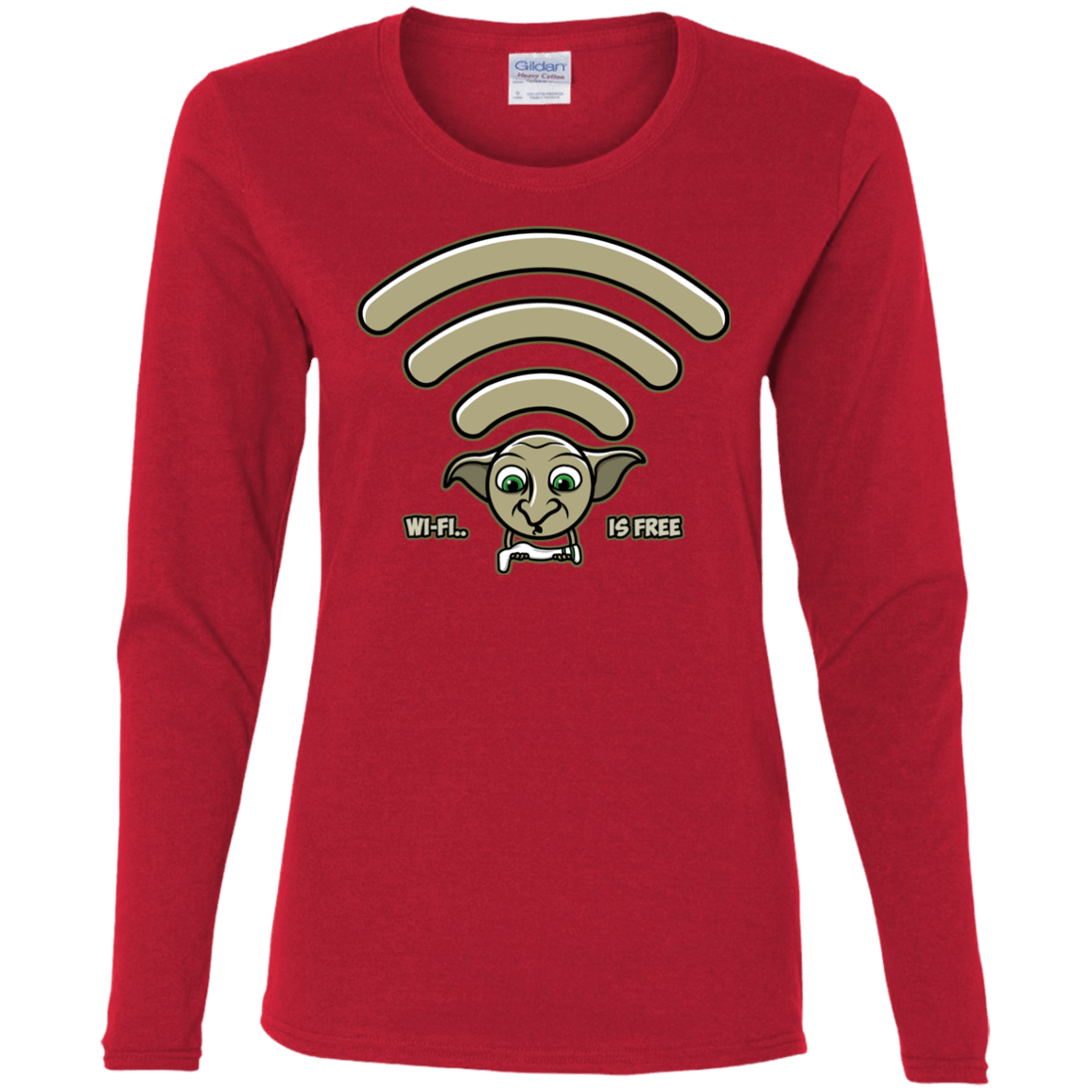 T-Shirts Red / S Wi-fi is Free Women's Long Sleeve T-Shirt