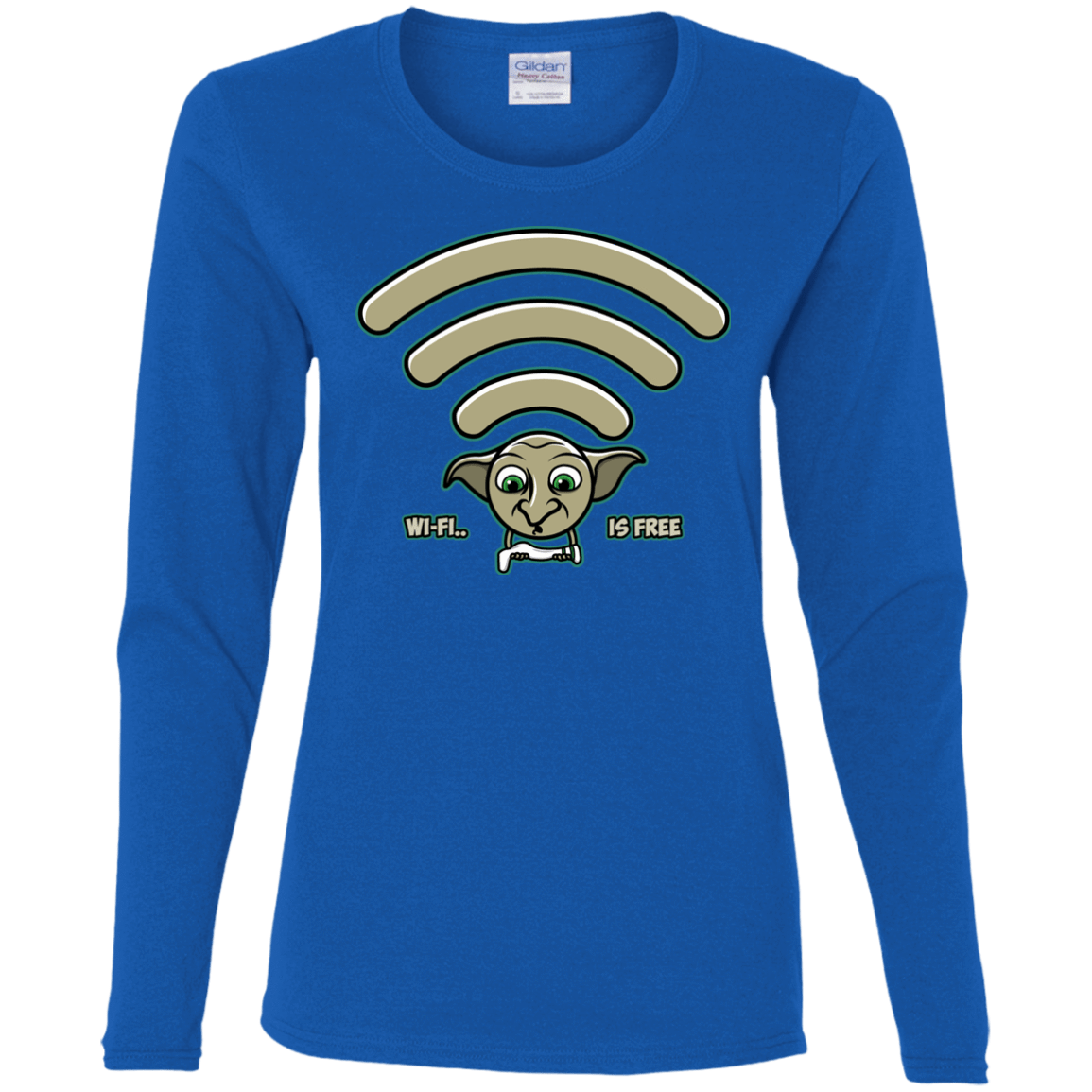 T-Shirts Royal / S Wi-fi is Free Women's Long Sleeve T-Shirt