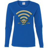 T-Shirts Royal / S Wi-fi is Free Women's Long Sleeve T-Shirt