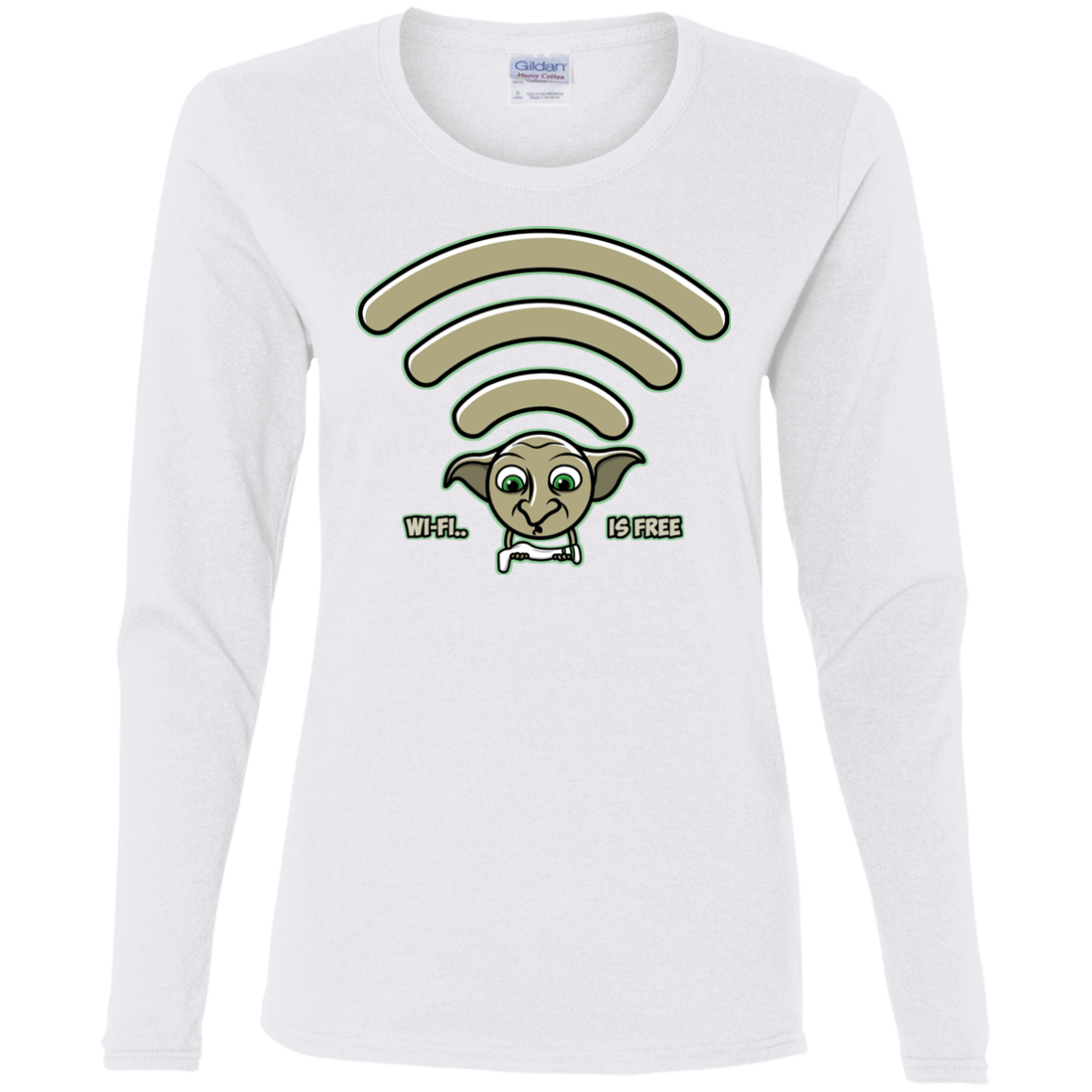 T-Shirts White / S Wi-fi is Free Women's Long Sleeve T-Shirt