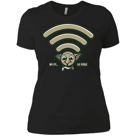 T-Shirts Black / X-Small Wi-fi is Free Women's Premium T-Shirt