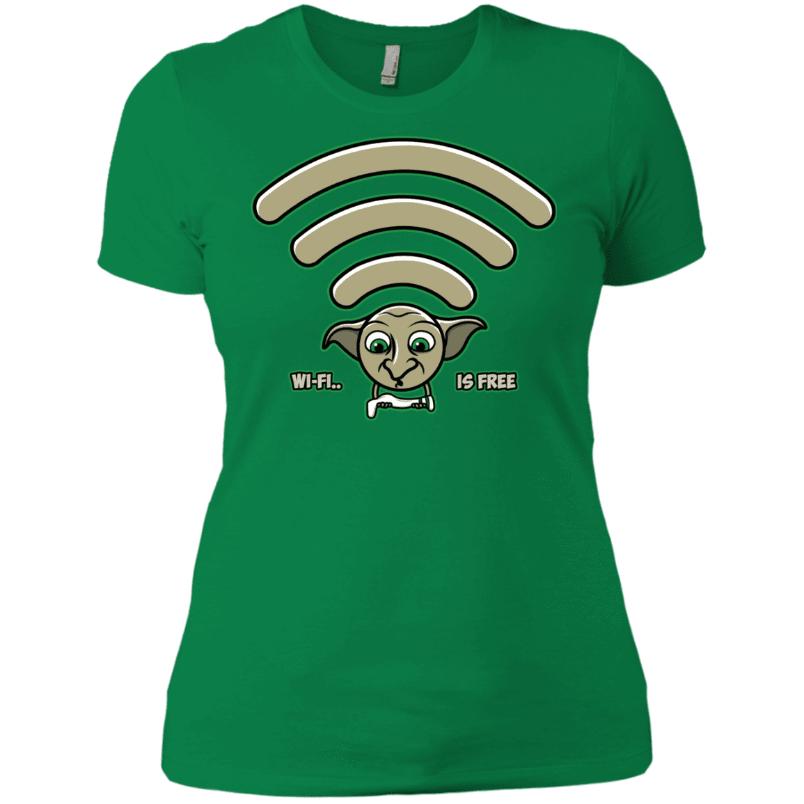 T-Shirts Kelly Green / X-Small Wi-fi is Free Women's Premium T-Shirt