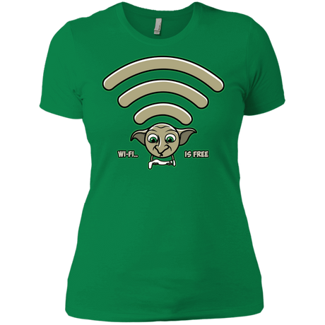 T-Shirts Kelly Green / X-Small Wi-fi is Free Women's Premium T-Shirt