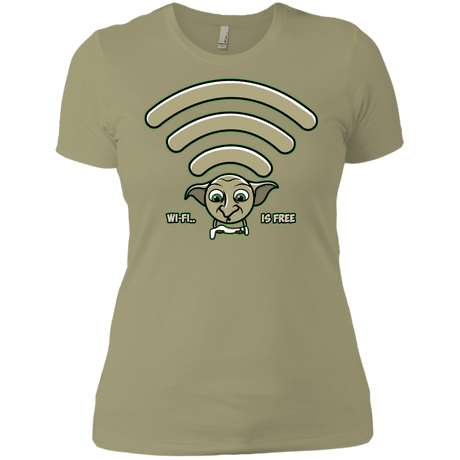 T-Shirts Light Olive / X-Small Wi-fi is Free Women's Premium T-Shirt