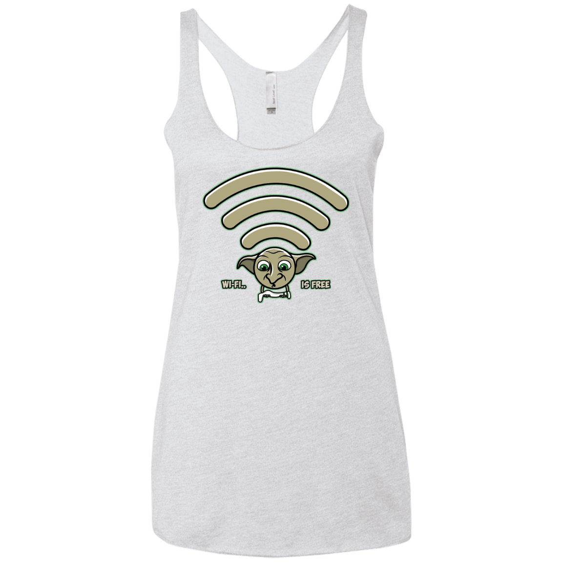 Wi-fi is Free Women's Triblend Racerback Tank