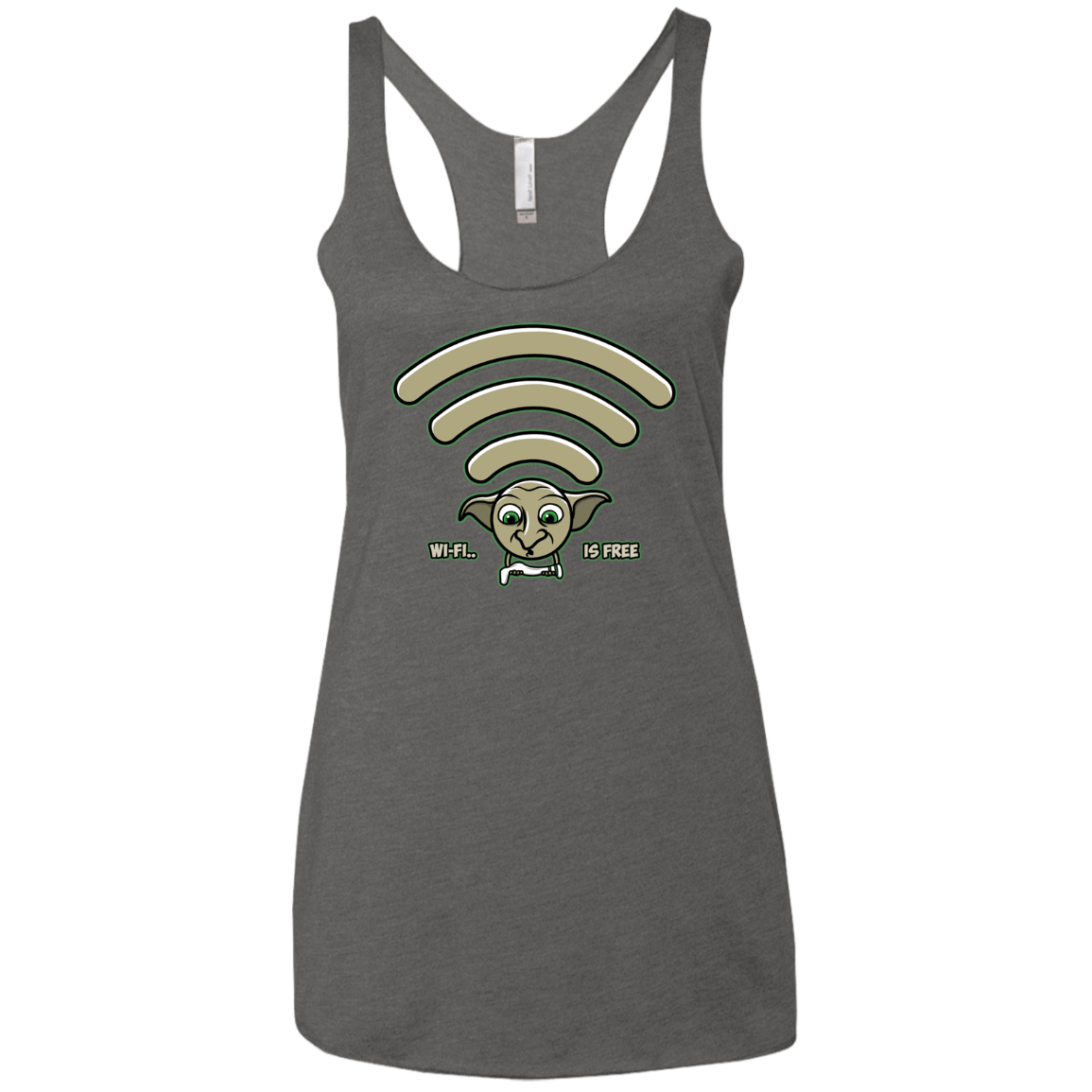 Wi-fi is Free Women's Triblend Racerback Tank