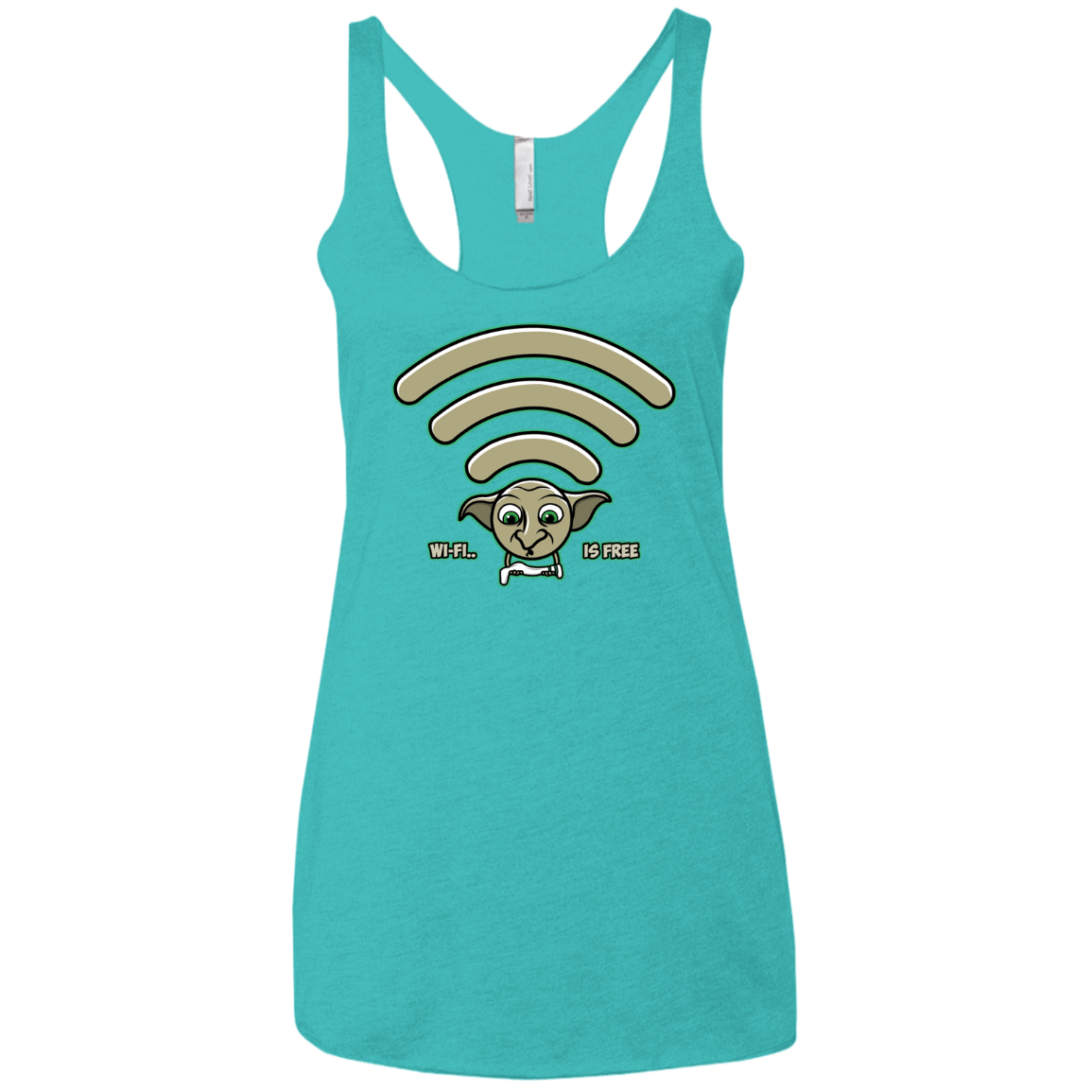 Wi-fi is Free Women's Triblend Racerback Tank