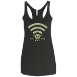Wi-fi is Free Women's Triblend Racerback Tank