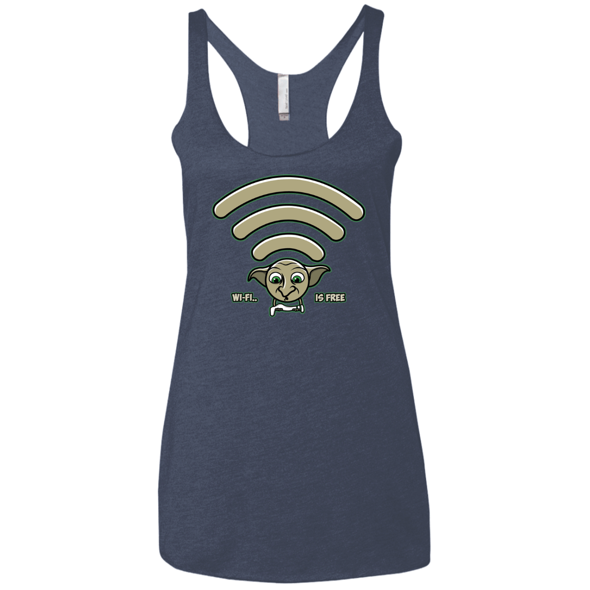 Wi-fi is Free Women's Triblend Racerback Tank
