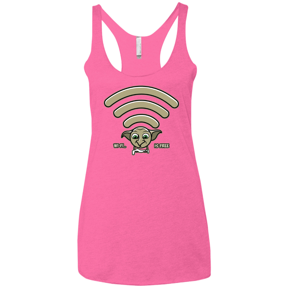 Wi-fi is Free Women's Triblend Racerback Tank