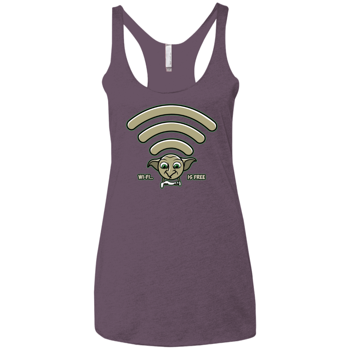 Wi-fi is Free Women's Triblend Racerback Tank