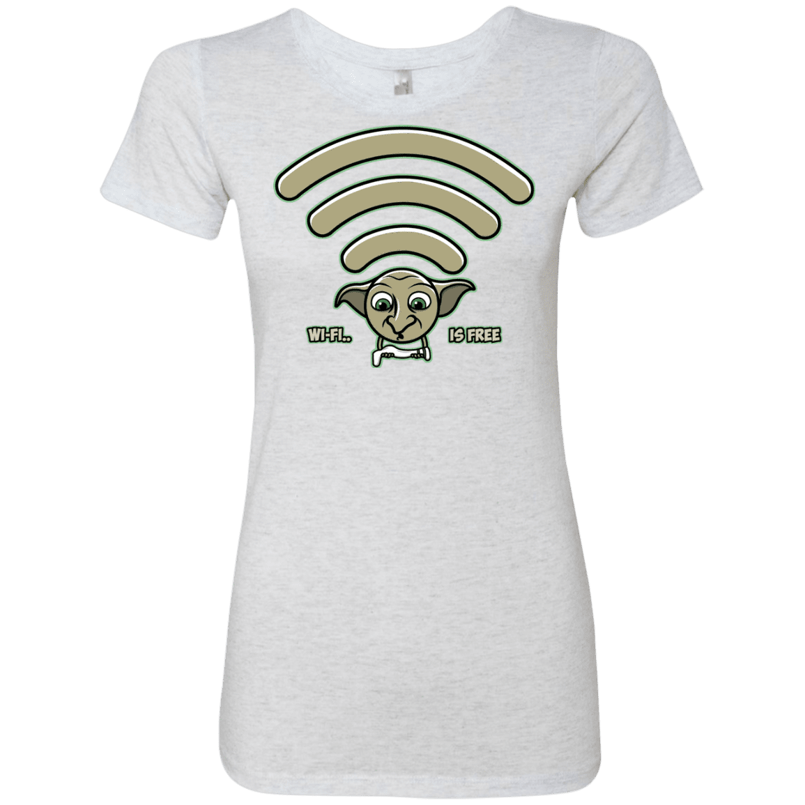 T-Shirts Heather White / S Wi-fi is Free Women's Triblend T-Shirt