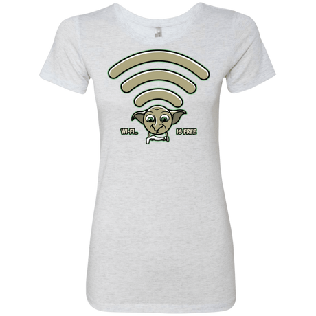 T-Shirts Heather White / S Wi-fi is Free Women's Triblend T-Shirt