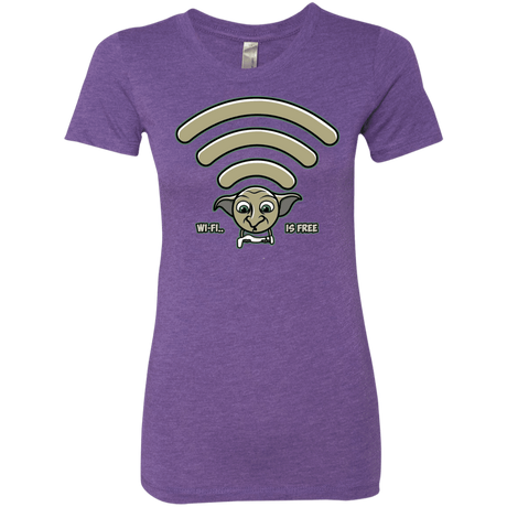T-Shirts Purple Rush / S Wi-fi is Free Women's Triblend T-Shirt