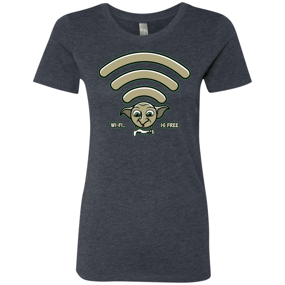 T-Shirts Vintage Navy / S Wi-fi is Free Women's Triblend T-Shirt