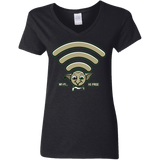 T-Shirts Black / S Wi-fi is Free Women's V-Neck T-Shirt