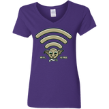 T-Shirts Purple / S Wi-fi is Free Women's V-Neck T-Shirt