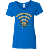 T-Shirts Royal / S Wi-fi is Free Women's V-Neck T-Shirt