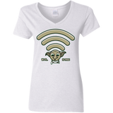 T-Shirts White / S Wi-fi is Free Women's V-Neck T-Shirt