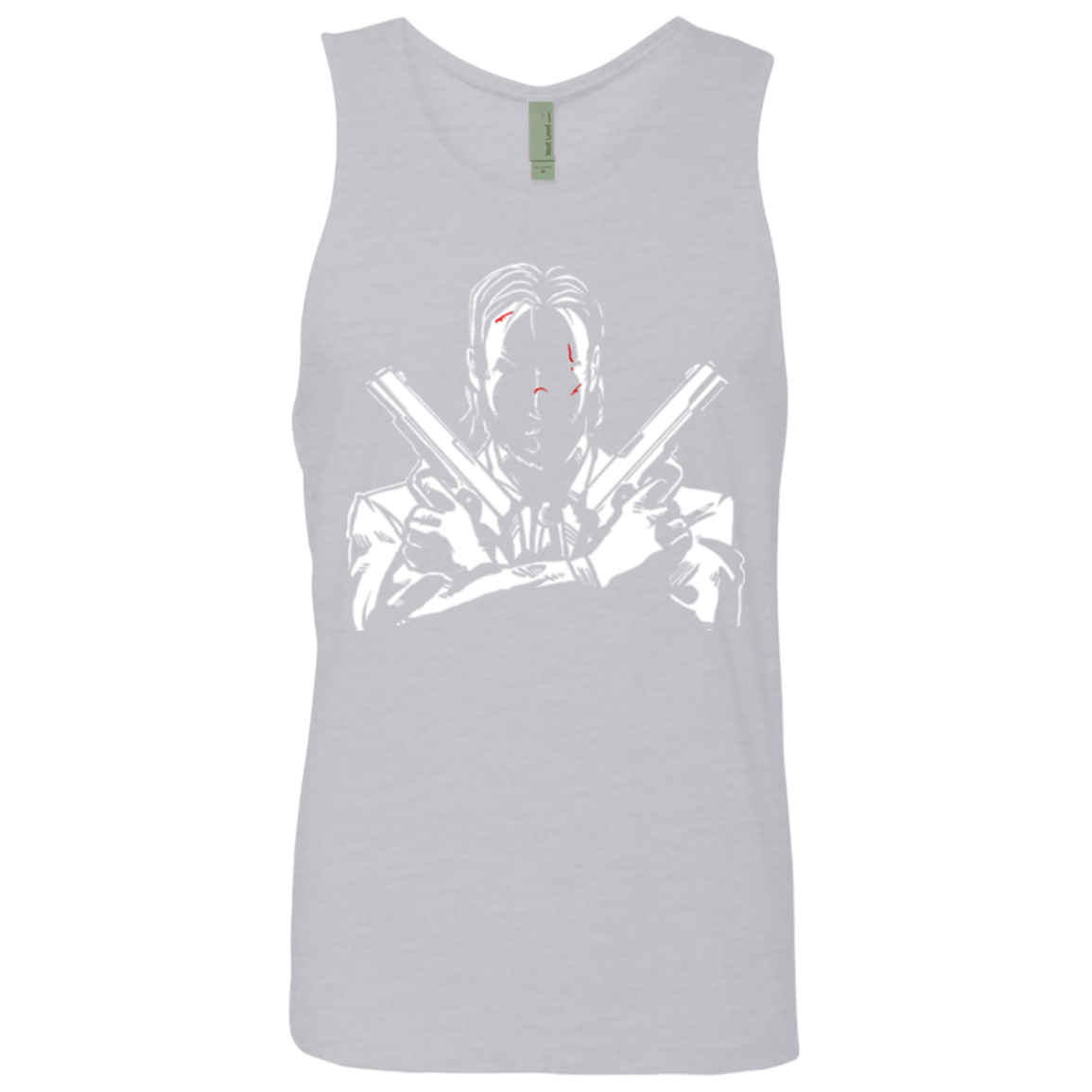 T-Shirts Heather Grey / Small Wick Men's Premium Tank Top