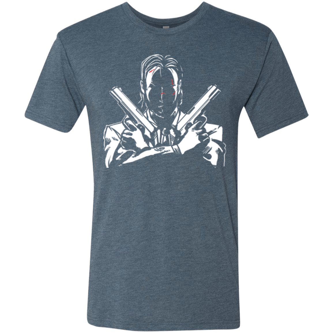 T-Shirts Indigo / Small Wick Men's Triblend T-Shirt