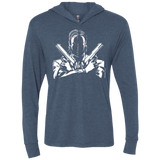 T-Shirts Indigo / X-Small Wick Triblend Long Sleeve Hoodie Tee